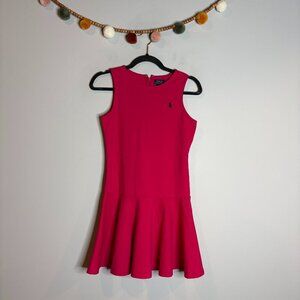 POLO Ralph Lauren pink drop waist dress